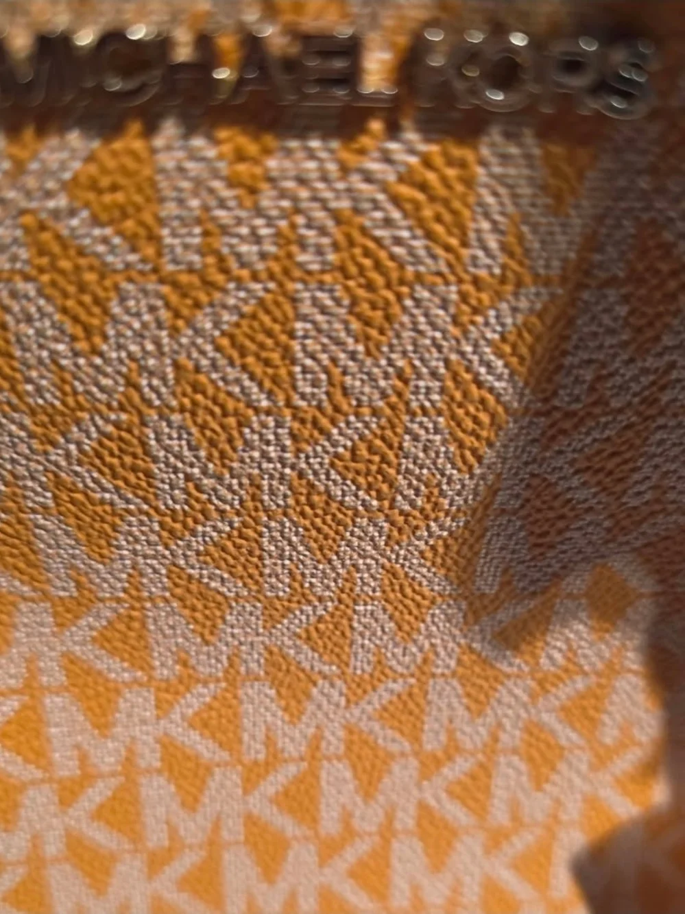 Michael Kors Orange MK Logo Tote